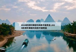 2024欧洲杯赛程时间表中国男篮,2024欧洲杯赛程时间表中国男篮
